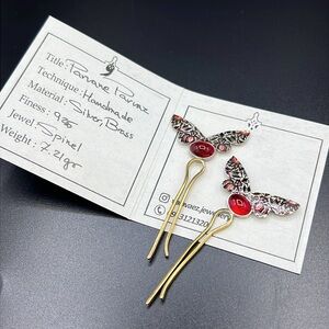 NWT - One of a Kind Handmade Silver Hair Pins